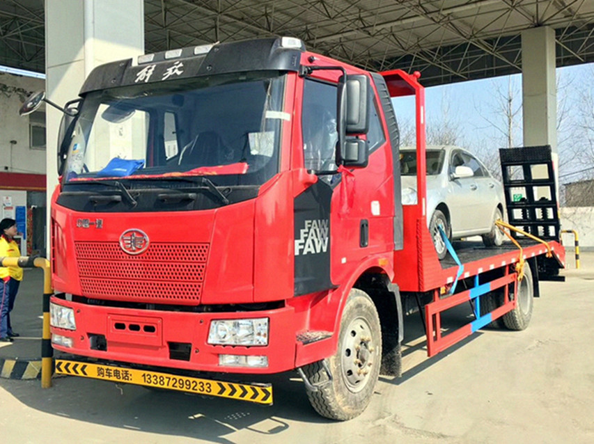 【16噸】解放J6平板運(yùn)輸車