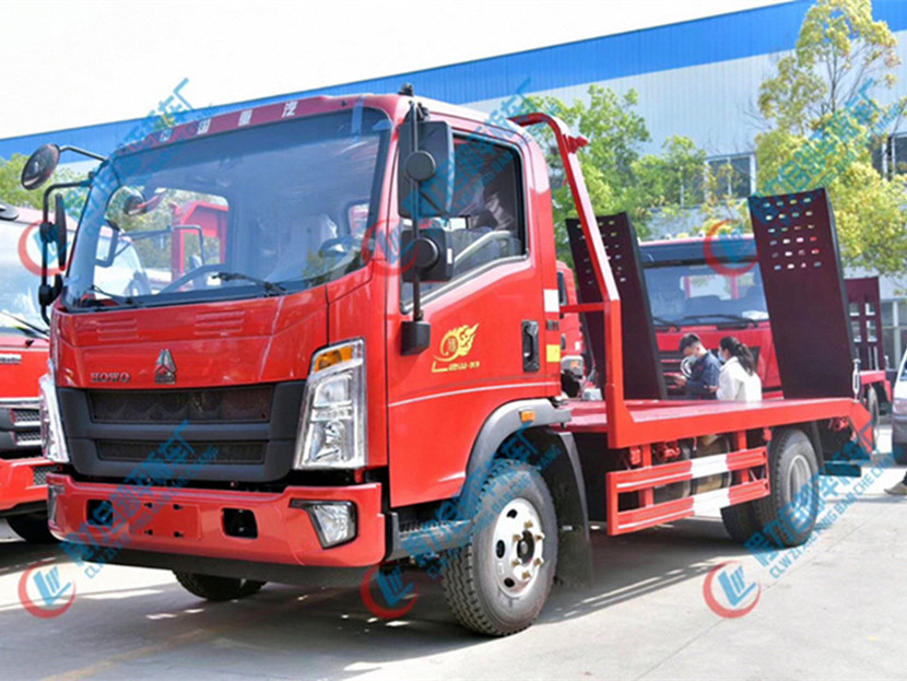 【國六 不超重】重汽豪沃平板運輸車