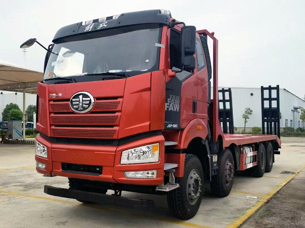 【國六京環】解放J6P前四后八平板運輸車