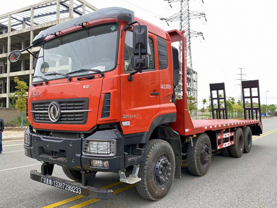 【國六京環】東風天龍KC前四后八平板運輸車