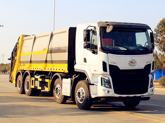 【25立方】東風柳汽H5前四后八壓縮式垃圾車